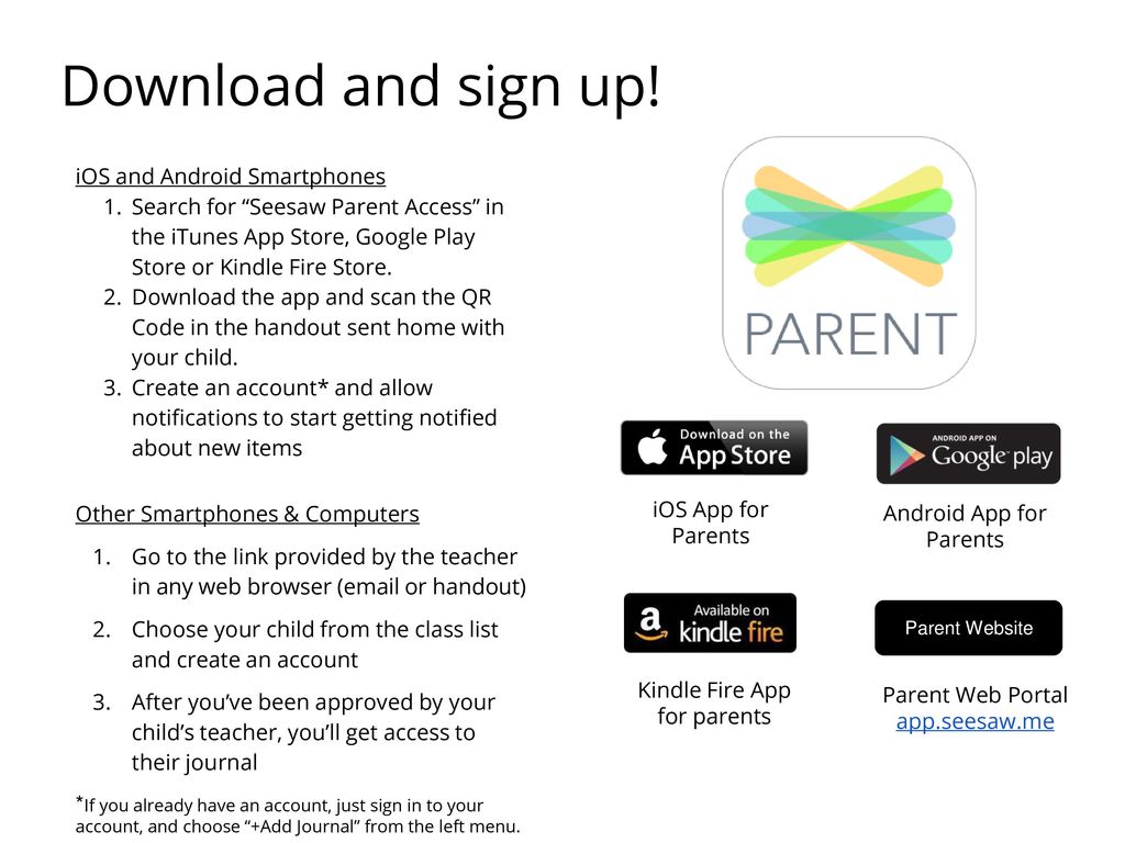 Seesaw parent clearance access